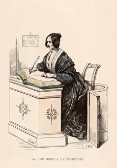 Ledger Prints: FEMALE CASHIER 1850