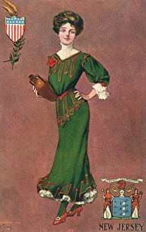 Representing Gallery: Female figure representing New Jersey, USA