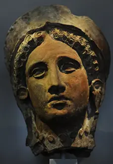 Neues Prints: Female head. Paphos, Cyprus