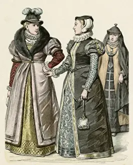 Ruffs Prints: Female Londoners 1590