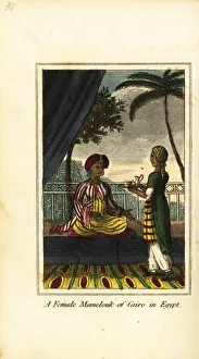 Sphinx Gallery: A female Mamelouk of Cairo in Egypt, 1818