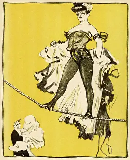 Garb Prints: Female Tightrope Walker
