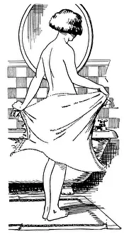 Bath Room Prints: Female Type / Drying 1927