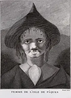 Femme Prints: Femme de l isle de pⱵes (a woman from Easter