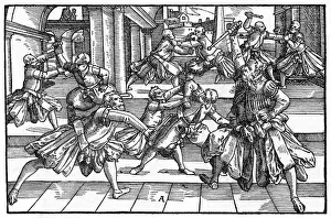 1570 Prints: Fencing with daggers