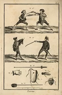 Breastplate Gallery: Fencing positions and equipment