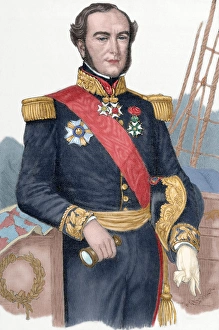 Images Dated 23rd January 2013: Ferdinand-Alphonse Hamelin (1796-1864). Engraving. Colored