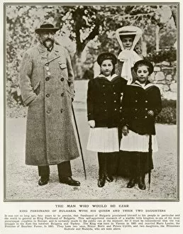 Images Dated 12th May 2017: Ferdinand I of Bulgaria with family 1912