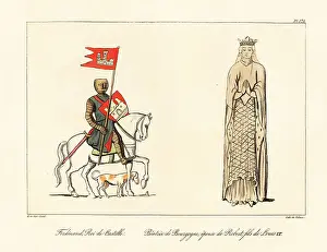 Ferdinand III, King of Castille, and tomb effigy of Beatrice of