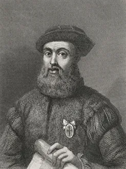 Navigation Prints: Ferdinand Magellan (1480-1521). Portuguese explorer