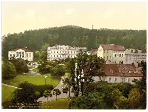 Marienbad Prints: Ferdinands Street, Marienbad, Bohemia, Austro-Hungary
