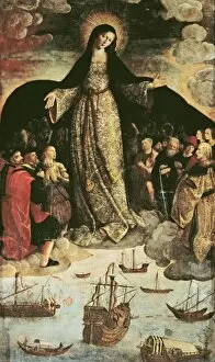 Sevilla Collection: FERNANDEZ, Alejo (1475-1546). The Virgin of the