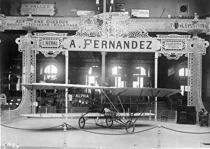 Aeronautique Gallery: Fernandez stand at the Salon Aeronautique in 1909