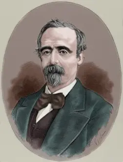 Pons Prints: Fernando Cos-Gayon (1825-1898). Engraving. Colored