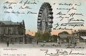 Ferris Prints: Ferris wheel and comedy theatre, Vienna, Austria