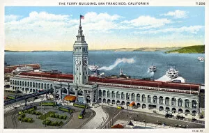 Ferries Gallery: The Ferry Building, San Francisco, California, USA. Date: circa 1920s