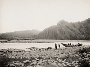 Ferry of the Fujikawa River, Japan