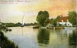 Norfolk Prints: The Ferry, Horning, Norfolk