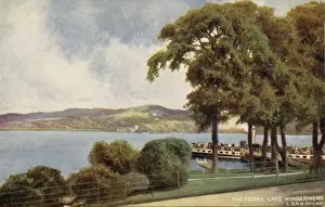 Windermere Prints: The Ferry, Lake Windermere, Lake District, Cumbria