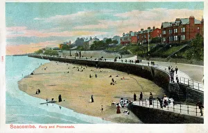 Ferry and Promenade at Seacombe, Merseyside