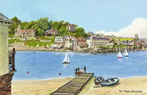 Ferry Prints: The Ferry, Salcombe, Devon