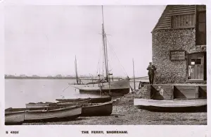 Carpenter Prints: The ferry, Shoreham-by-Sea, Sussex