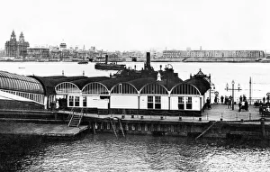 Terminal Prints: Ferry terminal, Birkenhead early 1900's