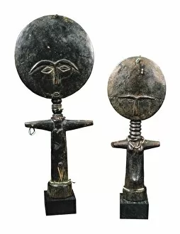 Xeb25 Collection: Fertility Idols. Ashanti art. Sculpture on wood