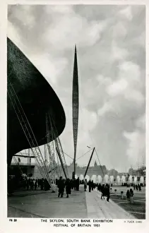 Bank Prints: Festival of Britain 1951 - The Skylon, South Bank, London