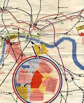 Images Dated 16th June 2017: Festival of Britain map 1951