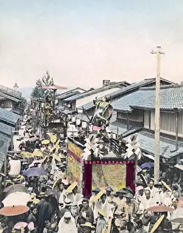 Festival car at Kyoto, Japan, circa 1880s