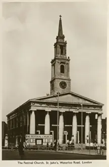Oct15 Prints: The Festival Church, St. Johns, Waterloo Road, London