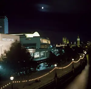 Illuminations Prints: The Festival Hall and Westminster at night