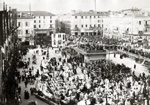 Mountian Prints: Festival procession, south of France