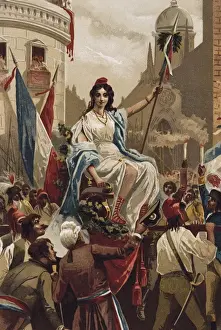 Engravings Prints: The Festival of Reason, created by the French