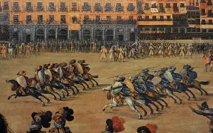 Festivities in the Plaza Mayor, c. 1630, by Juan de la Corte