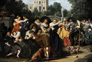 The Fete Champetre, 1627, by Dirck Hals (1591-1656)