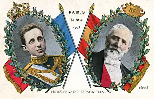 Loubet Prints: Fete Franco-Espagnoles, Paris, France - May, 1905