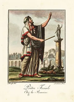 Trades Prints: Fetial priest or fetialis, ancient Rome