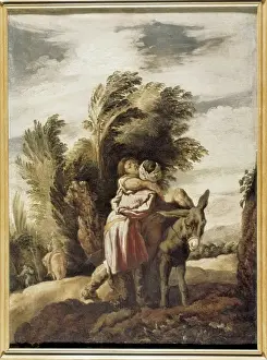 Samaritan Prints: FETTI, Domenico (1588-1623). The Good Samaritan