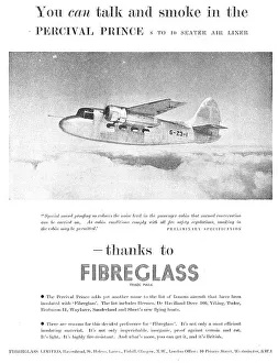 Fibreglass Prints: Fibreglass Aircraft Parts 1948
