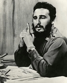 Desk Gallery: Fidel Castro at Desk