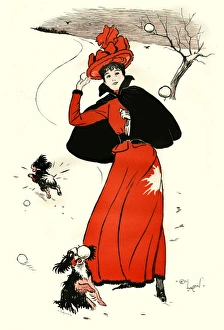 Images Dated 12th September 2016: One for Fido by Cecil Aldin - throwing snowballs