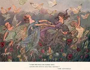 Hilda Prints: Over the field the fairies went