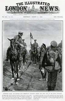 London Prints: Field Marshal Douglas Haig personally thanking troops 1918