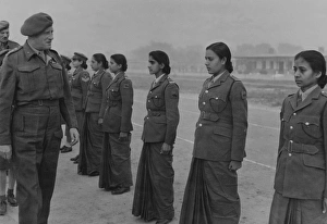 Field Marshal Sir Claude Auchinleck Inspecting WAAC (India) Field Marshal Sir Claude Auchinleck Inspecting WAAC (India)