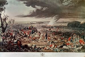 Aquatint Gallery: The Field of Waterloo the Morning after the Battle