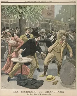Fight in Paris Cafe / 1899