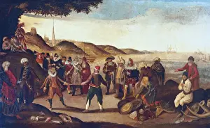 Observe Prints: Fight between Spanish and Dutch for commerce