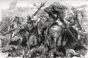 The Fight for the Standard at the Battle of Pinkie, near Musselburgh, Scotland The Fight for the Standard at the Battle of Pinkie, near Musselburgh, Scotland